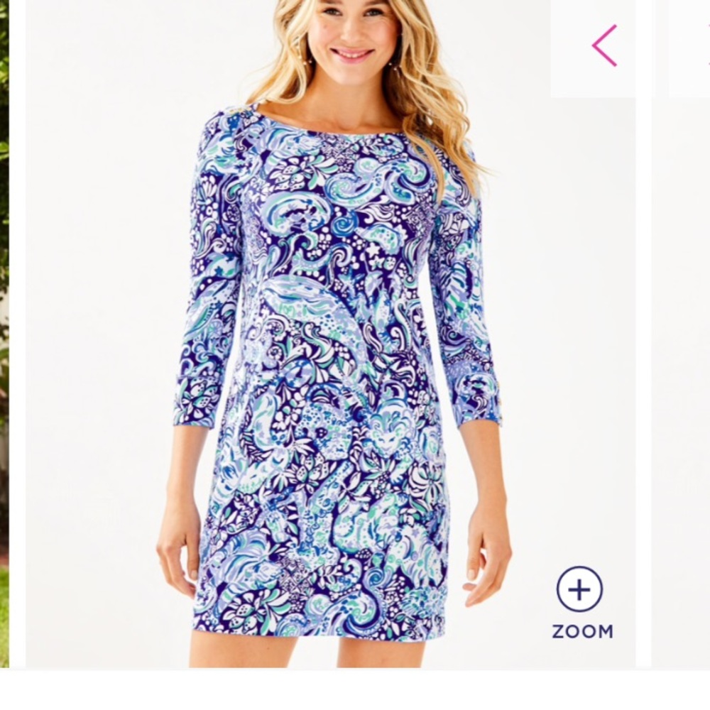 Lilly Pulitzer Blue and Purple Paisley Dress